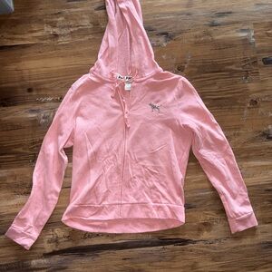 PINK Victoria's Secret Light Pink Zip Hoodie